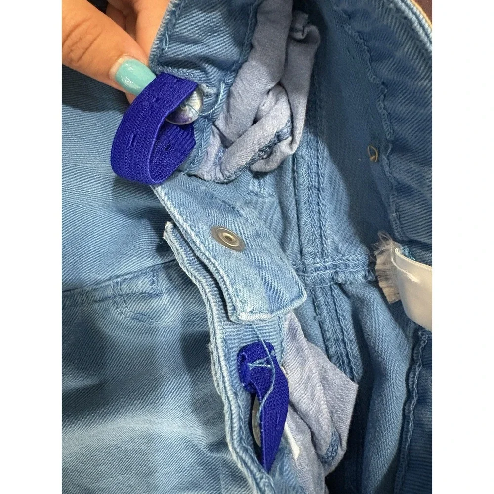 Zara Baby‎ Boy 6-9M Blue Jeans Adjustable Waist Skinny - Picture 4 of 5